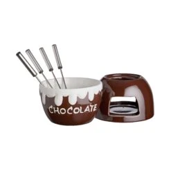 Schokoladenfondue 6-tlg. CHOCOLATE LOVE In Dunkelbraun -Butlers butlers schokoladenfondue 6 tlg chocolate love in dunkelbraun 5