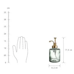 Seifenspender 380ml SAVOIE In Grün-Gold -Butlers butlers seifenspender 380ml savoie in grun gold 2
