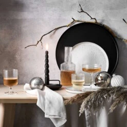 Serviette L 42 X B 42cm LAGOS In Weiß-Beige -Butlers butlers serviette l 42 x b 42cm lagos in weiss beige 1