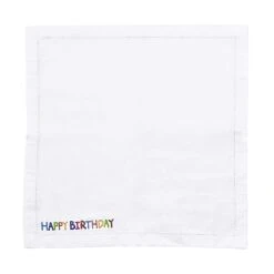 Serviette L 45 X B 45cm HAPPY BIRTHDAY In Weiß 7 Serviette L 45 X B 45cm HAPPY BIRTHDAY In Weiß -Butlers butlers serviette l 45 x b 45cm happy birthday in weiss 2