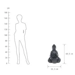 Statue Mit Blumentopf Höhe 69cm BUDDHA In Dunkelgrau 12 Statue Mit Blumentopf Höhe 69cm BUDDHA In Dunkelgrau -Butlers butlers statue mit blumentopf hohe 69cm buddha in dunkelgrau 3