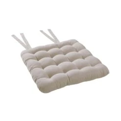 Stuhlkissen Mit Bändchen L 35 X B 37cm SOLID In Beige -Butlers butlers stuhlkissen mit bandchen l 35 x b 37cm solid in beige 2