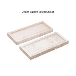 Tablett L 30 X B 13cm TRAVERTINE In Beige -Butlers butlers tablett l 30 x b 13cm travertine in beige 5