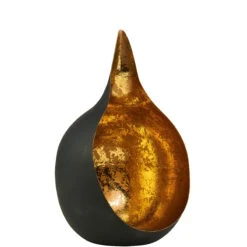 Teelichthalter Höhe 15cm DELIGHT In Schwarz-Gold -Butlers butlers teelichthalter hohe 15cm delight in schwarz gold 1
