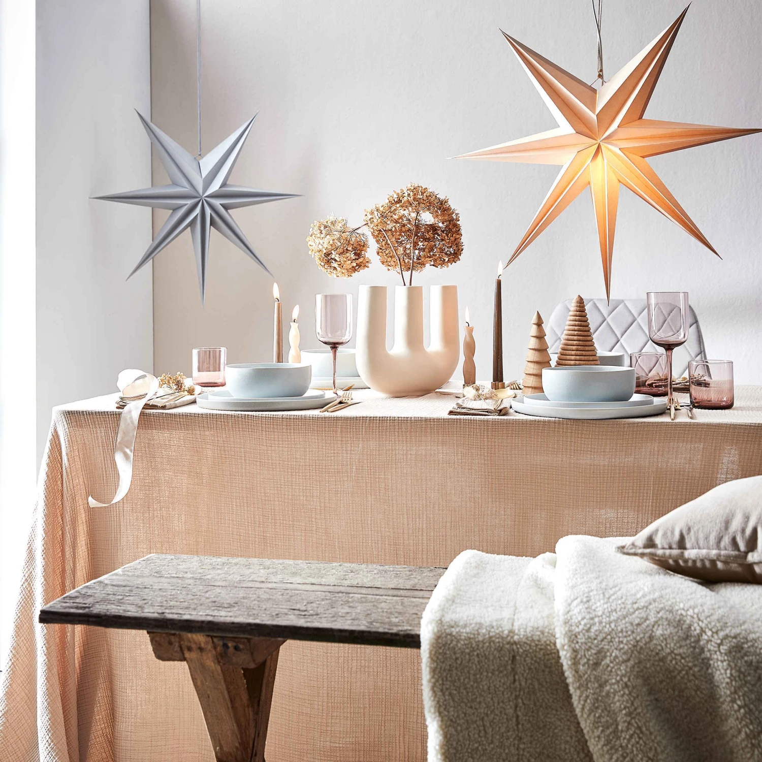 Tischdecke L 250 X B 160cm LOOM In Beige 4 Tischdecke L 250 X B 160cm LOOM In Beige – Bild 2