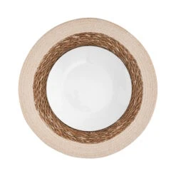 Tischset Rand 38 Cm SAUVAGE In Weiß -Butlers butlers tischset rand 38 cm sauvage in weiss 2