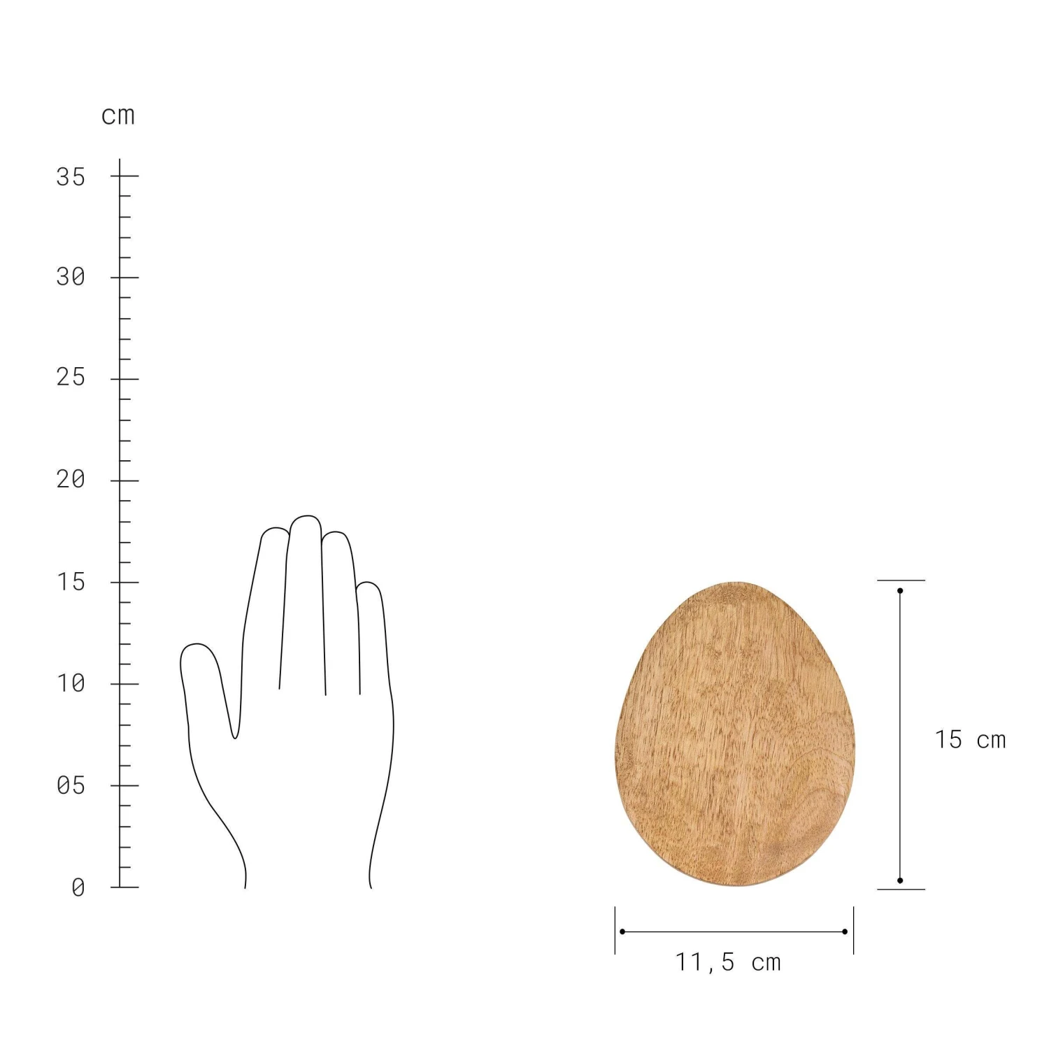 Untersetzer Organisch L 15 X B 12cm MANGO DAYS In Braun 5 Untersetzer Organisch L 15 X B 12cm MANGO DAYS In Braun – Bild 3