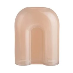 Vase Bogen Höhe 20cm SMOKY In Hellorange