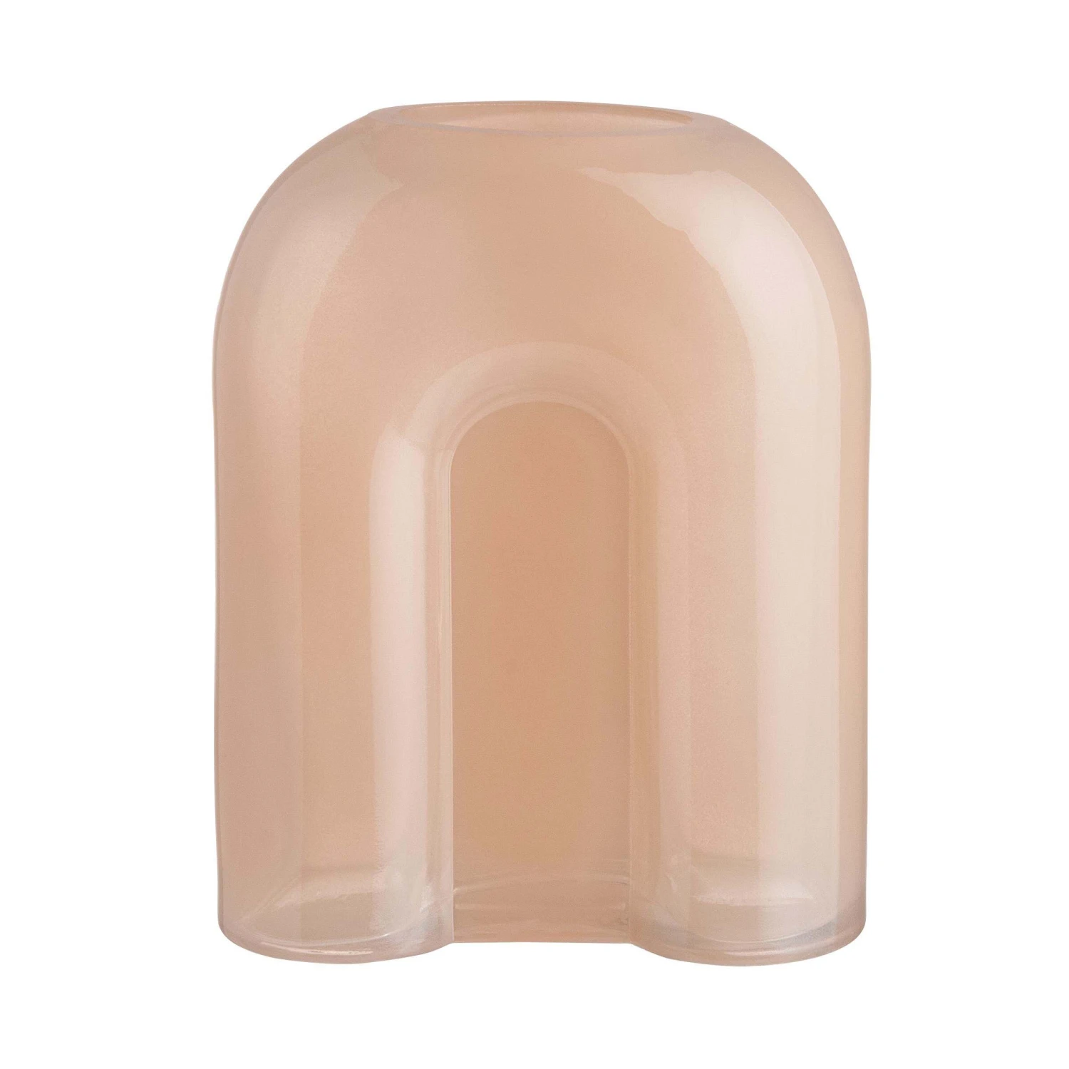 Vase Bogen Höhe 20cm SMOKY In Hellorange 3 Vase Bogen Höhe 20cm SMOKY In Hellorange