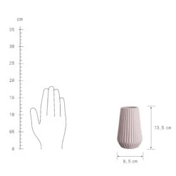 Vase Höhe 14cm RIFFLE In Rosa -Butlers butlers vase hohe 14cm riffle in rosa 2