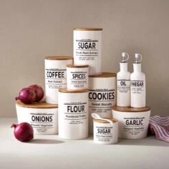 Vorratsdose Sugar 1100ml KARLTON BROS. In Weiß -Butlers butlers vorratsdose sugar 1100ml karlton bros in weiss 3