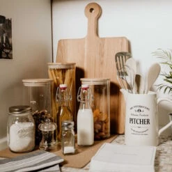 Vorratsglas 2300ml WOODLOCK In Transparent -Butlers butlers vorratsglas 2300ml woodlock in transparent 4