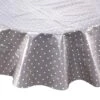 Wachstischdecke Punkte Ø 140 Cm WATERPROOF In Grau -Butlers butlers wachstischdecke punkte o 140 cm waterproof in grau