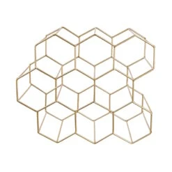 Weinregal Für 9 Flaschen L 36 X H 30cm CUBICLE In Gold -Butlers butlers weinregal fur 9 flaschen l 36 x h 30cm cubicle in gold 2