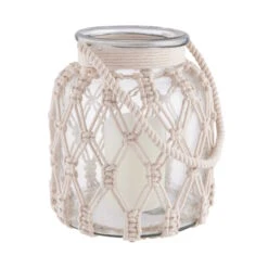 Windlicht Höhe 20cm MACRAMÉ In Creme -Butlers butlers windlicht hohe 20cm macrame in creme 3